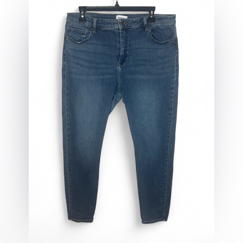 Pistola High Rise Medium Wash Ankle Skinny Jeans Classic Denim Minimalist Sz 33